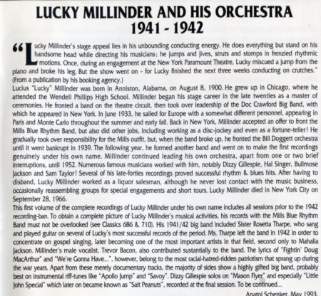 LUCKY MILLINDER WITH ANNISTEEN ALLEN