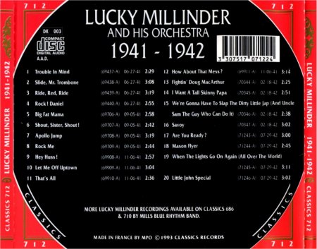 LUCKY MILLINDER WITH ANNISTEEN ALLEN