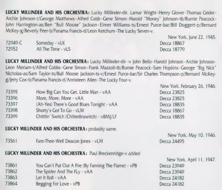 LUCKY MILLINDER WITH ANNISTEEN ALLEN