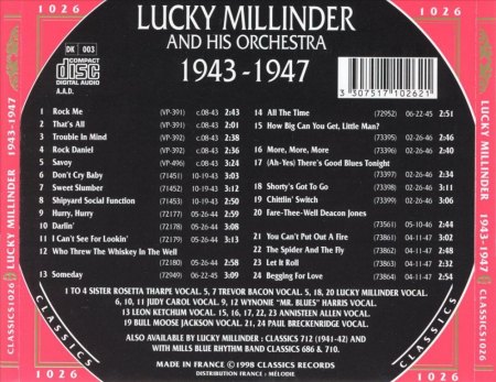 LUCKY MILLINDER WITH ANNISTEEN ALLEN