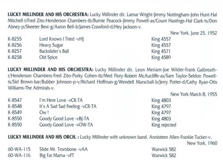 LUCKY MILLINDER WITH ANNISTEEN ALLEN