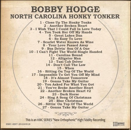 BOBBY HODGE