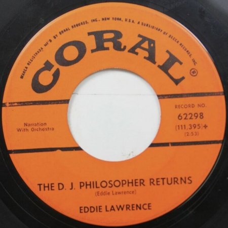 EDDIE 'SAXIE' LAWRENCE