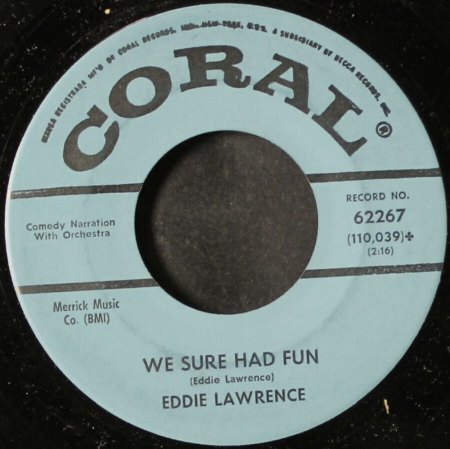 EDDIE 'SAXIE' LAWRENCE