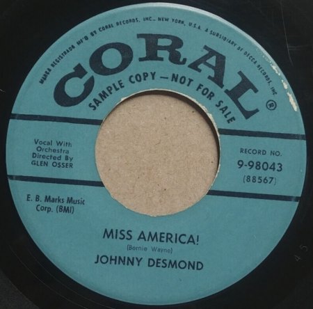 JOHNNY DESMOND