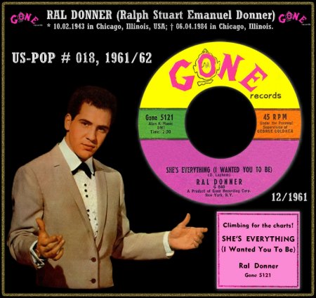 RAL DONNER - HOT 100 VON 1962