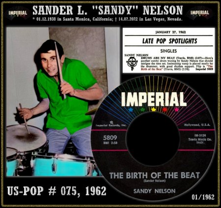 SANDY NELSON - HOT 100 - 1962