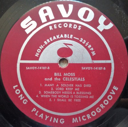 BILL MOSS & The Celestials - Gospel