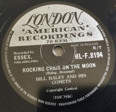 - Bill Haley  London / Export  10 Inch -