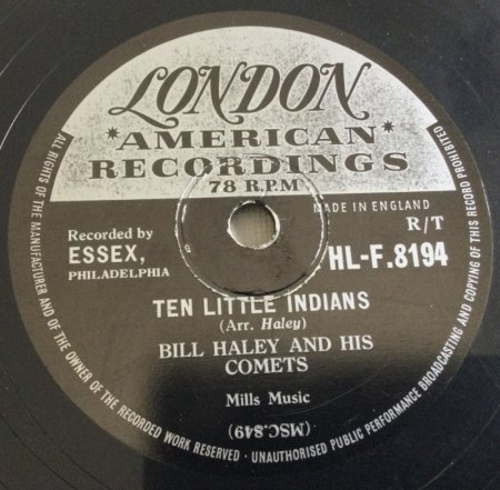 - Bill Haley  London / Export  10 Inch -