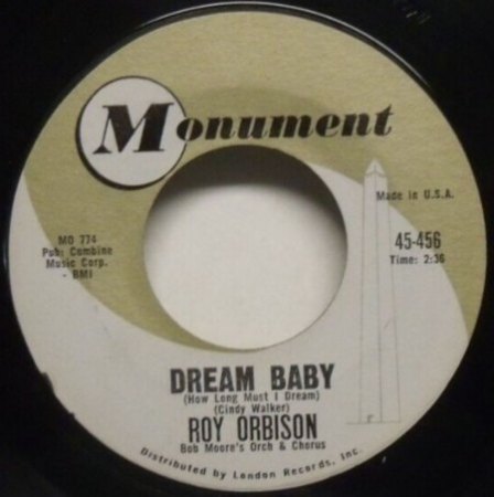 DREAM BABY - Roy Orbison - deutsch von Billy Mo