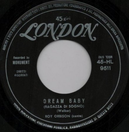 DREAM BABY - Roy Orbison - deutsch von Billy Mo
