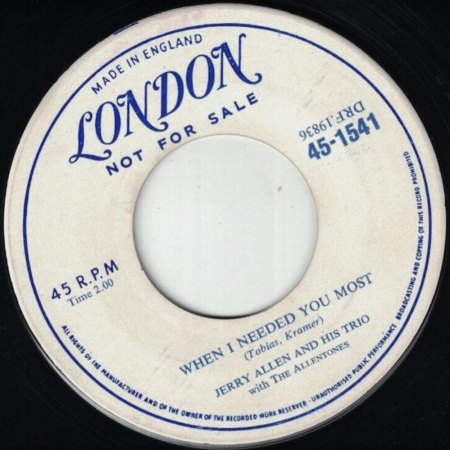 JERRY ALLEN & HIS TRIO