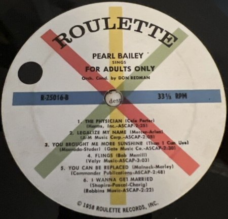 PEARL BAILEY, Sängerin und Schauspielerin