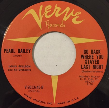 PEARL BAILEY, Sängerin und Schauspielerin