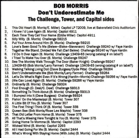 BOB MORRIS