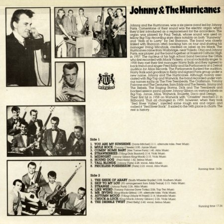 JOHNNY & THE HURRICANES - COLLAGEN