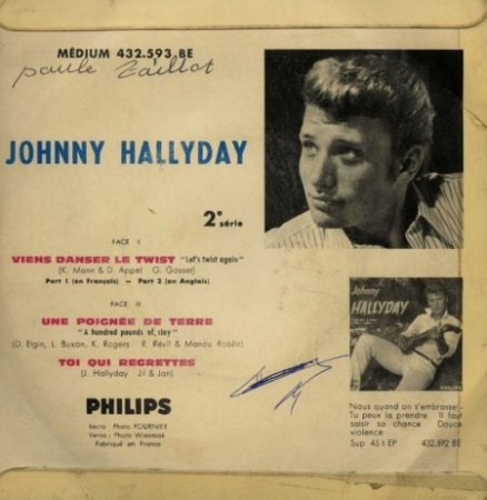 JOHNNY HALLYDAY - französische und deutsche VÖ
