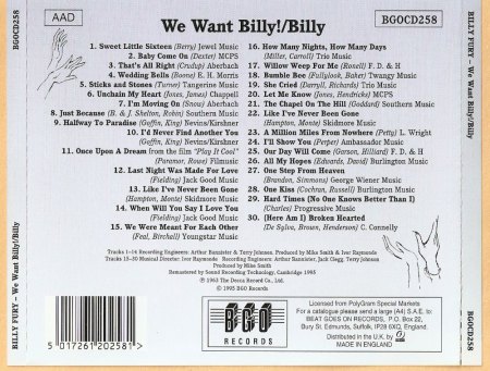 Billy Fury - LPs