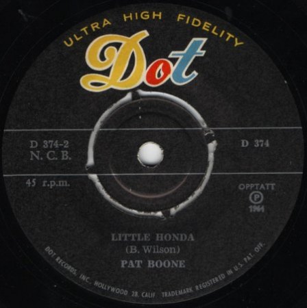 PAT BOONE - Little Honda