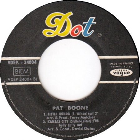 PAT BOONE - Little Honda