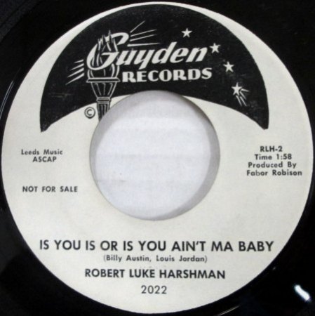 BOBBY HART alias ROBERT LUKE HARSHMAN