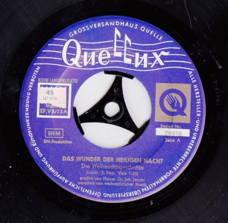 - Kennt  jemand  das Quelle Label ( Quellux ) ?? -