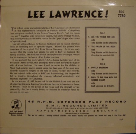 LEE LAWRENCE