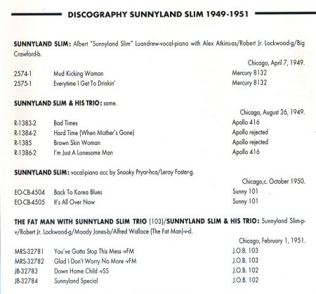 SUNNYLAND SLIM