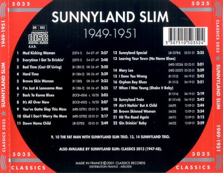 SUNNYLAND SLIM