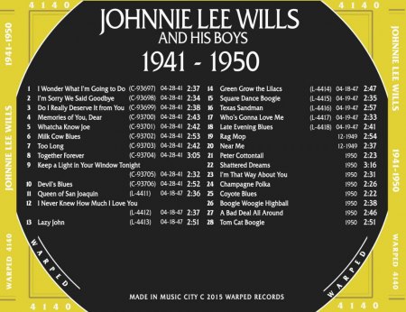 JOHNNIE LEE WILLS
