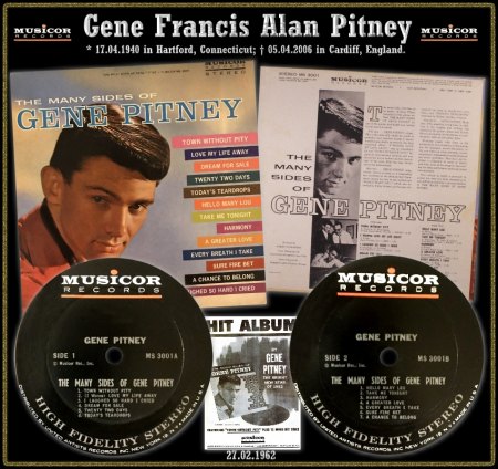 Gene Pitney auf LPs