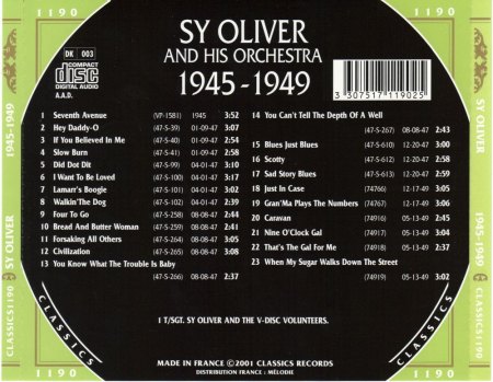 SY OLIVER