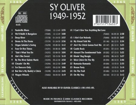 SY OLIVER