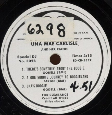UNA MAE CARLISLE