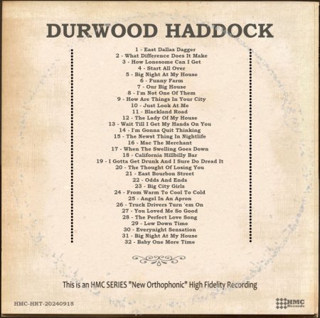 DURWOOD DALY / DURWOOD HADDOCK