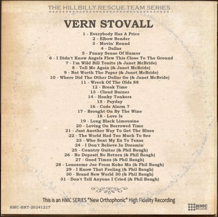 VERN STOVALL