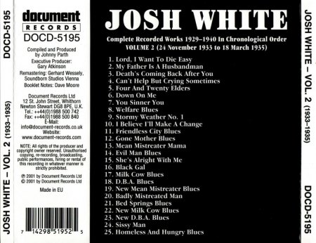 JOSH WHITE