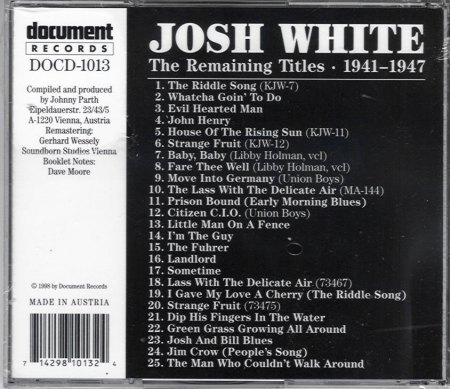 JOSH WHITE