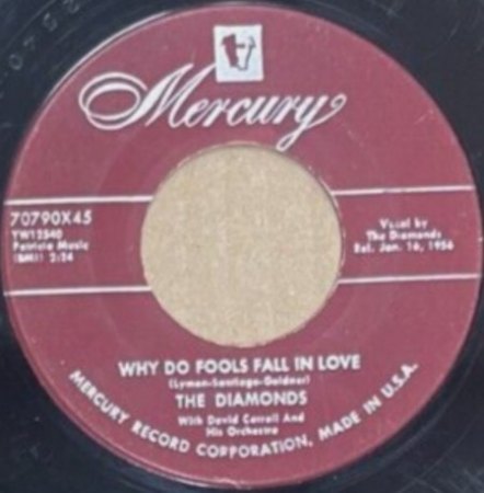 DIAMONDS, The - Die Singles