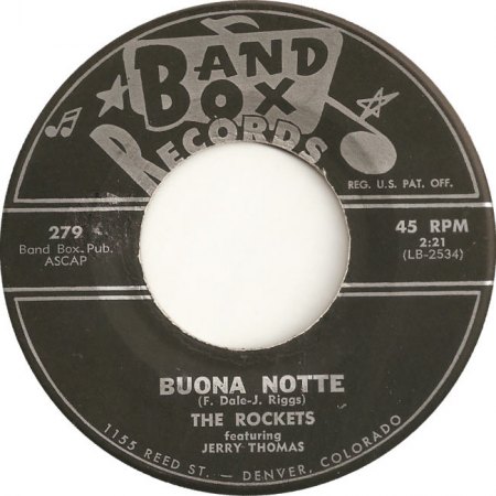 ROCKETS auf 45 RPM-Singles in den USA bis zum Jahre 1963