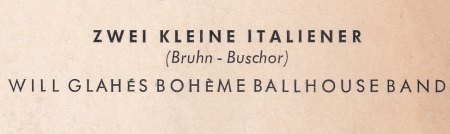- Zwei Kleine Italiener auf dem Kaugummi Label !! -