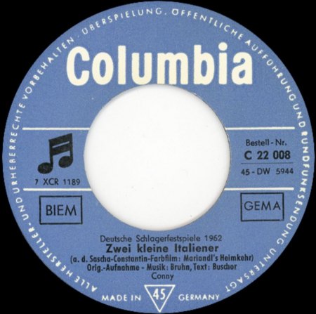 - Zwei Kleine Italiener auf dem Kaugummi Label !! -