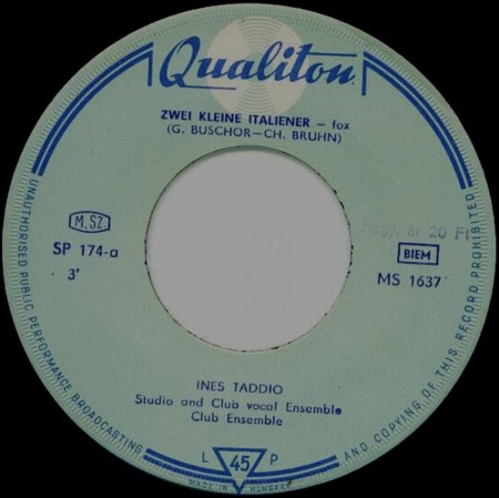 - Zwei Kleine Italiener auf dem Kaugummi Label !! -