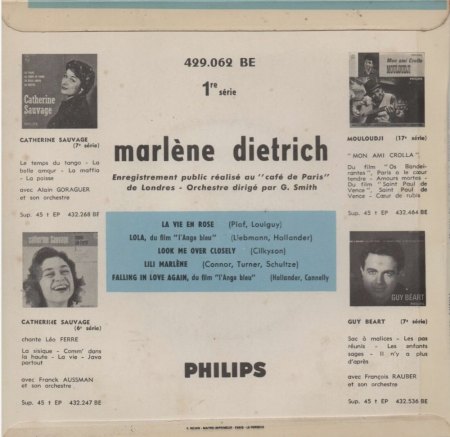 MARLENE DIETRICH - Rare Recording