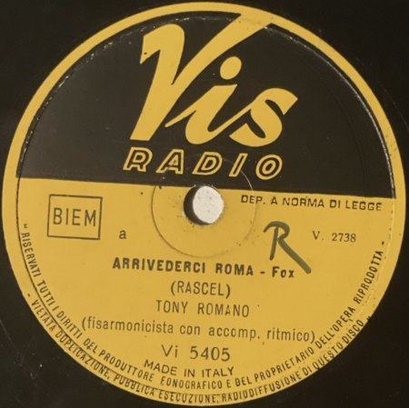 TONY ROMANO, Akkordeon (alias Peppino Principe)