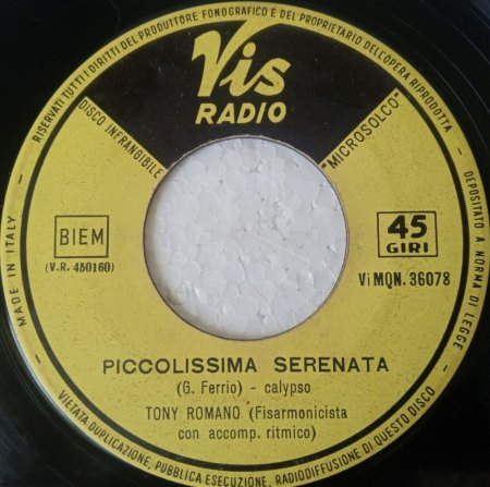 TONY ROMANO, Akkordeon (alias Peppino Principe)