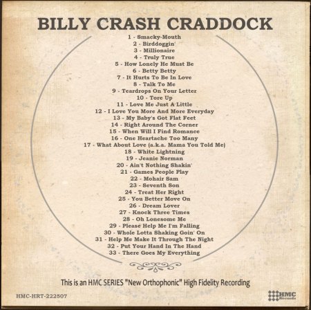 BILLY 'CRASH' CRADDOCK