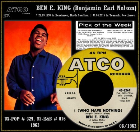 BEN E. KING - HOT 100 VON 1963