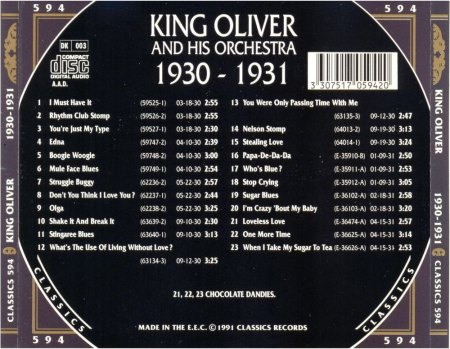 KING OLIVER